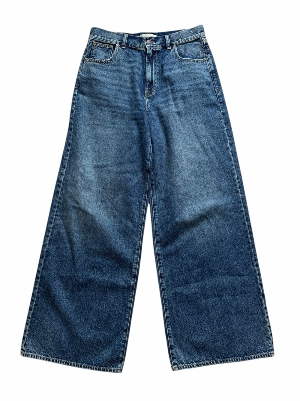 Madewell Women’s Superwide Leg Jeans Size 29 Blue Rigid Denim High Rise NWOT - Picture 3 of 8